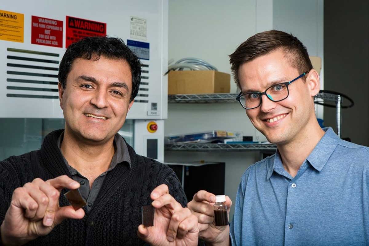 Professors from the research team at RMIT University who have developed the hydrogen-extracting solar paint