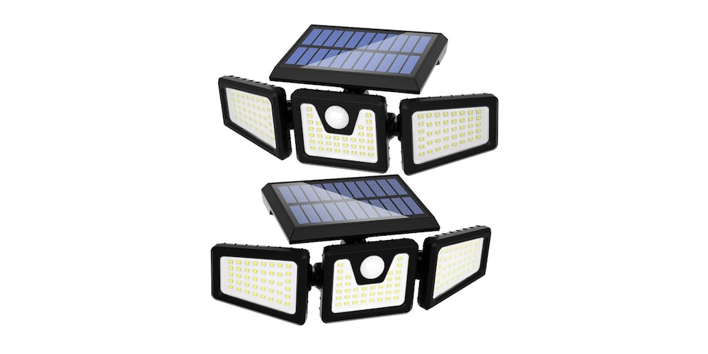 Photo of a pair of Otdair Solar Security Flood Lights